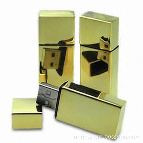 USB Flash Drive with 1 to 64GB Capacities and Metal Design, Supports USB 2.0 Interface